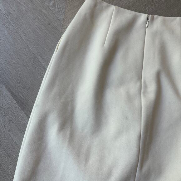Madewell Ivory Cream Modern Line Corridor Skirt Tulip Pleated Textured 2 XS - Picture 7 of 10